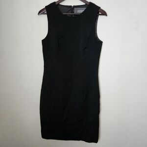 Jay Godfrey for Nordstrom Elegant Black Mini Dress Sleeveless Texture Crepe 12